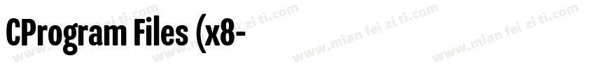 CProgram Files (x8字体转换